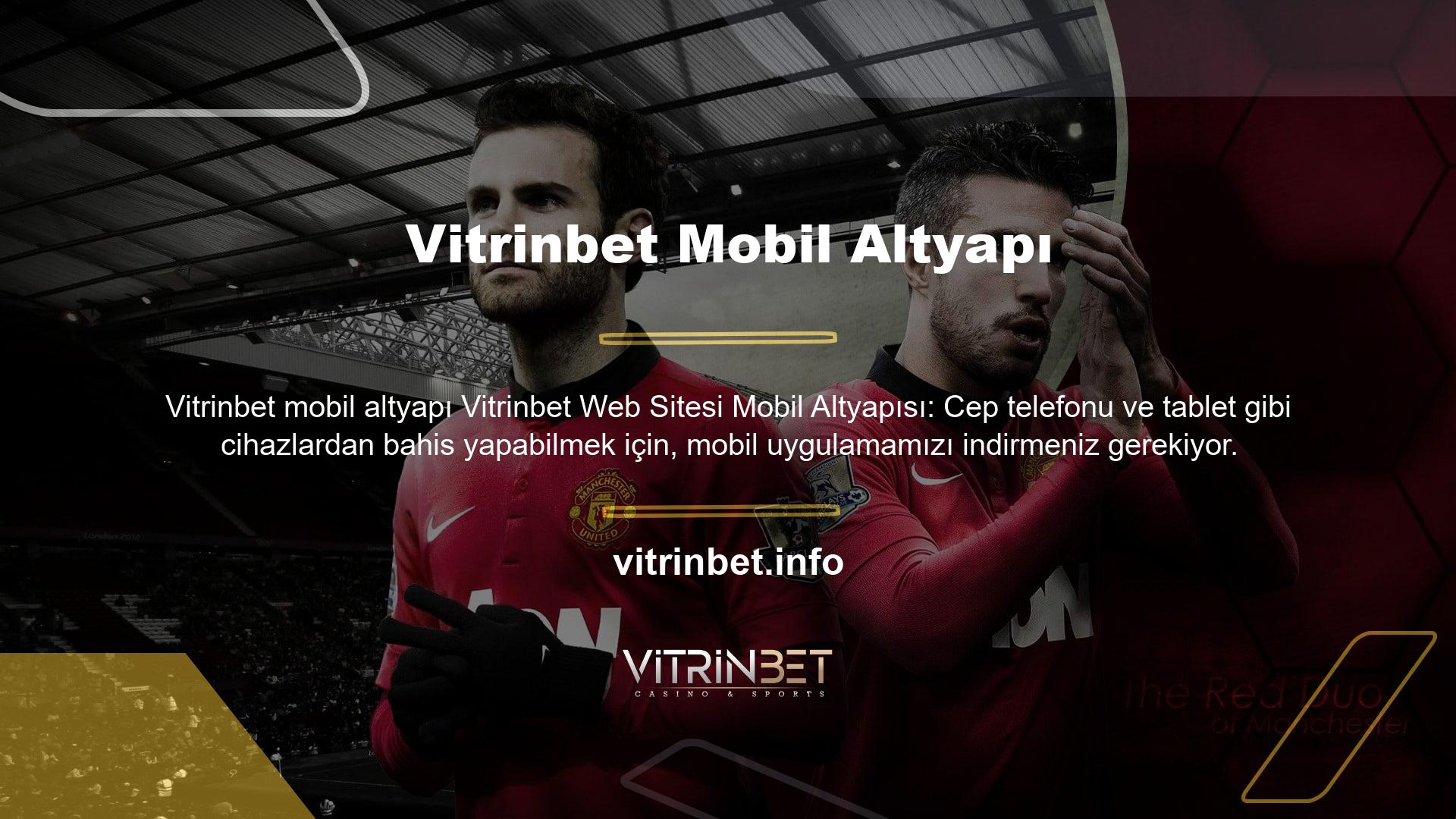 Vitrinbet mobil uygulamasını indirmek için, öncelikle ana ekranda bulunan "Uygulamalar" sekmesine tıklamanız yeterli